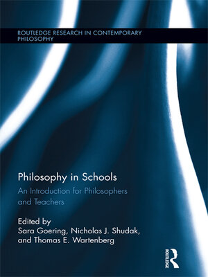 cover image of Philosophy in Schools